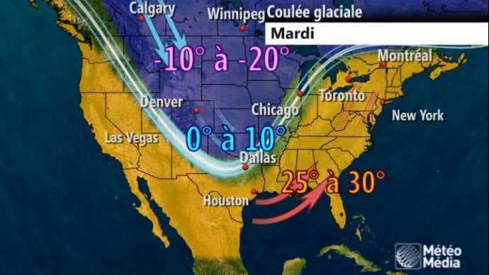 Image d'illustration pour Arrivée du froid aux Etats-Unis : neige et tempête de sable