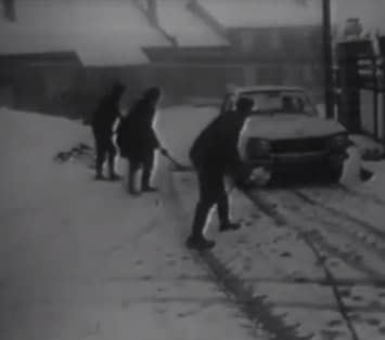 Image d'illustration pour Vague de froid tardive et neige en mars 1971