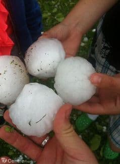 Image d'illustration pour Orage de grêle violent sur Loiret, Yonne et Aube - énormes grêlons