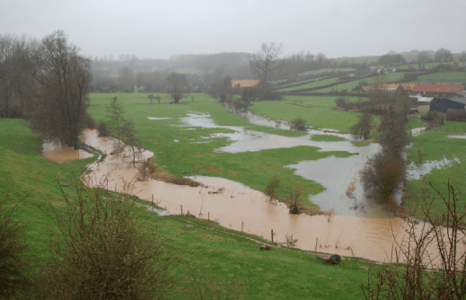 Image d'illustration pour Crue de la Lys, orage et neige sur le Nord Pas de Calais