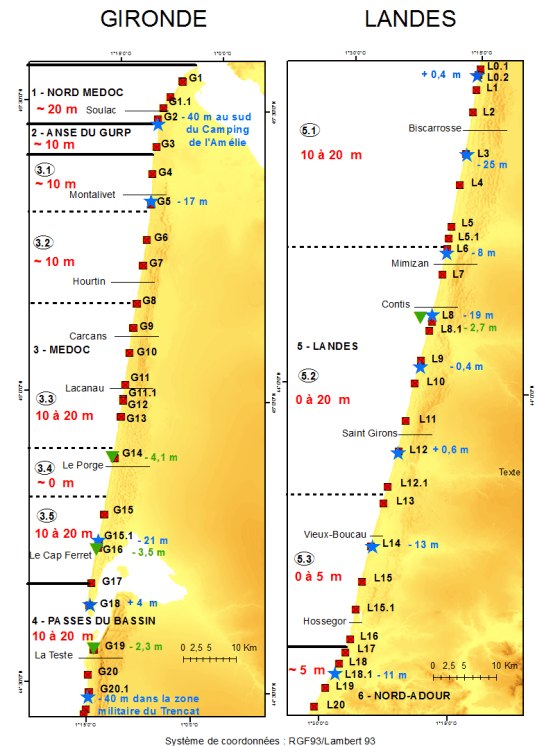 Image d'illustration pour Erosion sur la cote Atlantique suite aux tempêtes de l'hiver