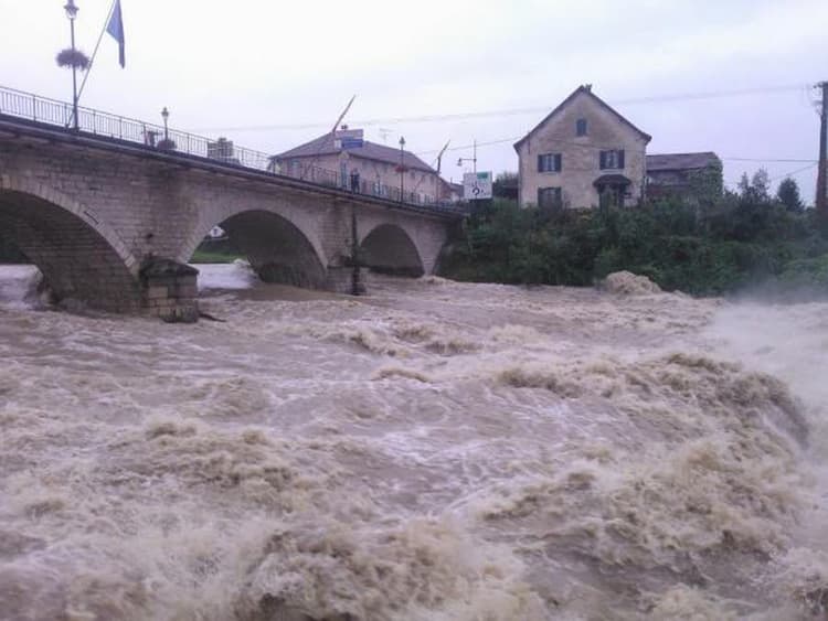 Image d'illustration pour Fortes pluies du Massif Central à l'Est - Inondations en Drôme, Isère et Savoie