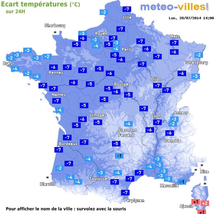 Image d'illustration pour Front froid et goutte froide : nouvelle baisse des températures