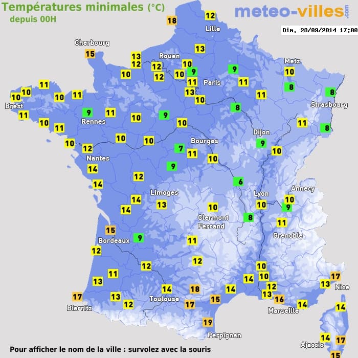 Image d'illustration pour Chaleur d'arrière saison et fortes amplitudes ce week-end