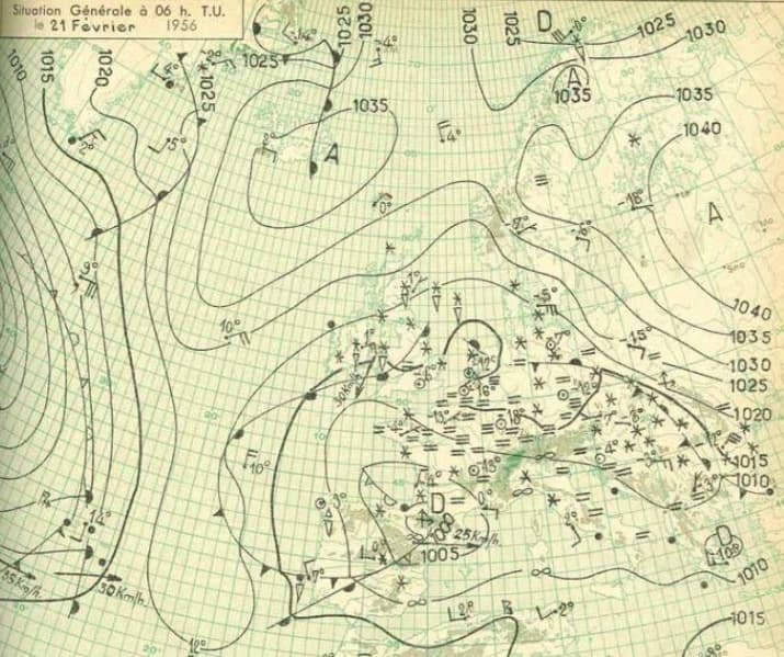 Image d'illustration pour Jusqu'à 80 cm de neige en février 1956 en Aquitaine