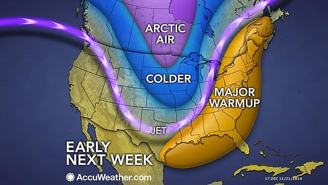 Image d'illustration pour Fort redoux après la neige aux Etats-Unis