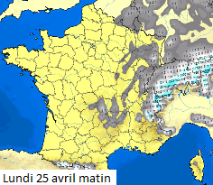 Image d'illustration pour Fraîcheur, vent, grésil et neige : vers une fin avril très médiocre