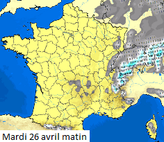 Image d'illustration pour Fraîcheur, vent, grésil et neige : vers une fin avril très médiocre
