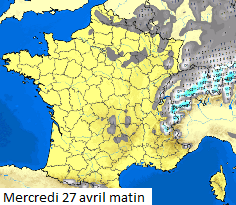 Image d'illustration pour Fraîcheur, vent, grésil et neige : vers une fin avril très médiocre