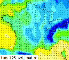 Image d'illustration pour Fraîcheur, vent, grésil et neige : vers une fin avril très médiocre