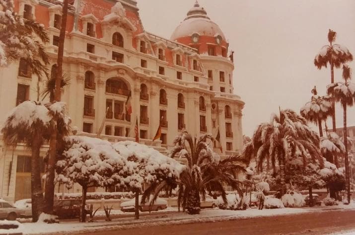 Image d'illustration pour Plus de 30 cm de neige sur la Côte d'Azur en janvier 1985
