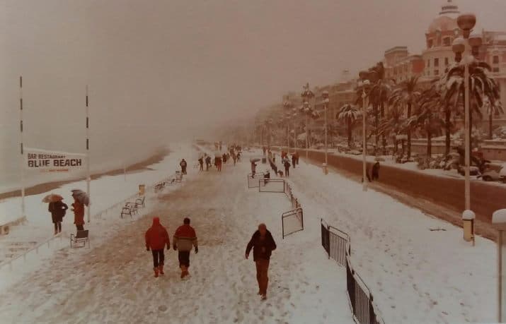 Image d'illustration pour Plus de 30 cm de neige sur la Côte d'Azur en janvier 1985