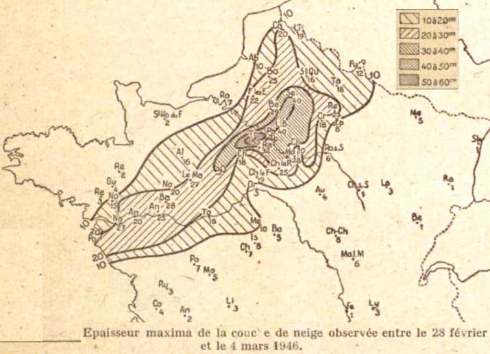 Image d'illustration pour 40 cm de neige à Paris début mars 1946