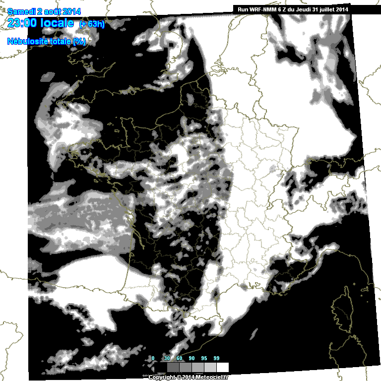 Image d'illustration pour Nuit des étoiles - prévision de la couverture nuageuse