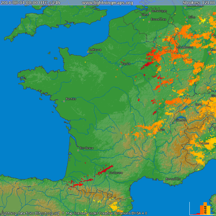 Image d'illustration pour Orage fort au Luxembourg, en Alsace, Rhône-Alpes et Franche Comté