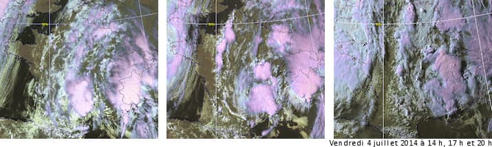 Image d'illustration pour Orage fort entre Massif Central, Alpes, Jura et Suisse