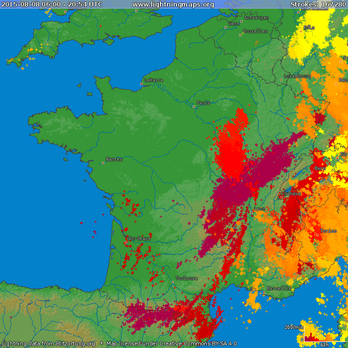Image d'illustration pour De violents orages interrompent les fortes chaleurs du 6 au 10 août