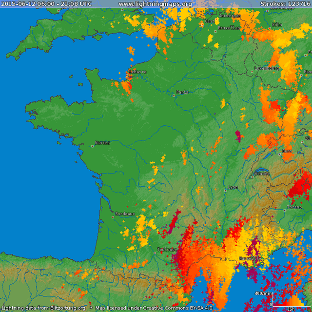 Image d'illustration pour Forts orages en Languedoc Roussillon : inondations & foudre font des dégâts