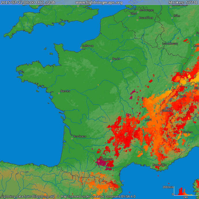 Image d'illustration pour Orage violent : foudre, grêle et coulées de boue après les fortes chaleurs