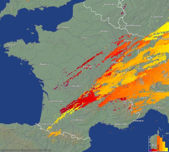 Image d'illustration pour De violents orages dans un contexte très dynamique