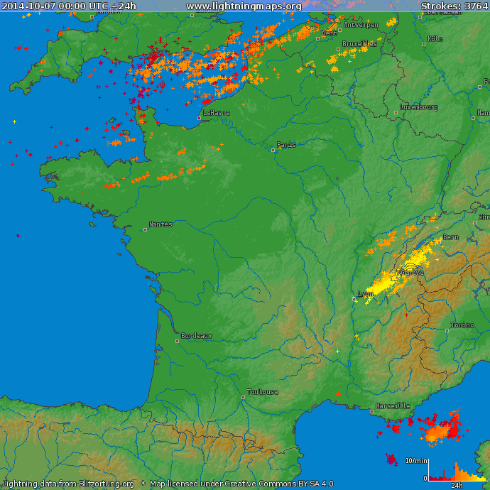 Image d'illustration pour Orage : foudre et violents phénomènes venteux en Bretagne et Pas de Calais
