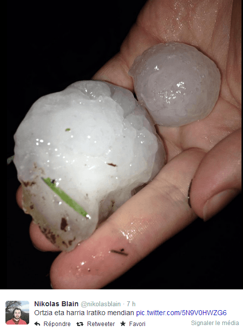 Image d'illustration pour Orage fort, grêle et fortes rafales en Aquitaine et Midi Pyrénées - un blessé