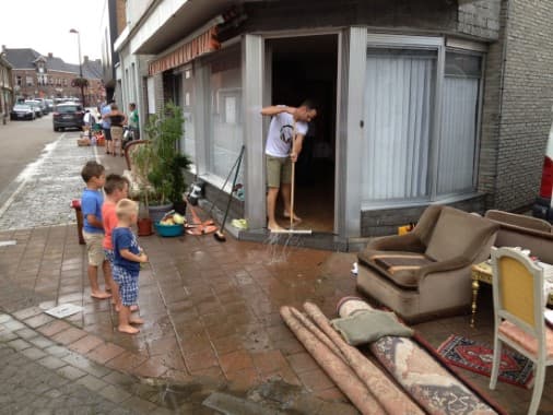 Image d'illustration pour Orage fort sur le Nord Pas de Calais et en Belgique - maisons inondées