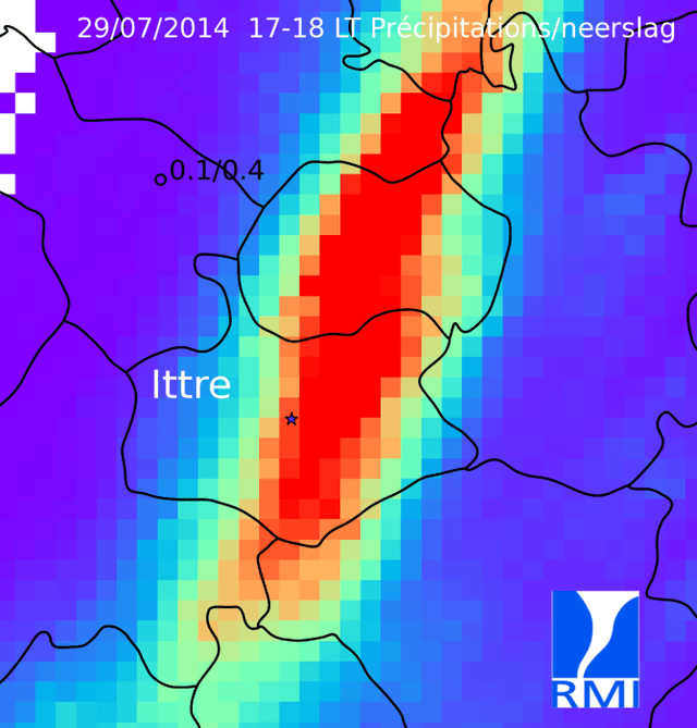 Image d'illustration pour Belgique : orage fort, fortes pluies, crue et inondation