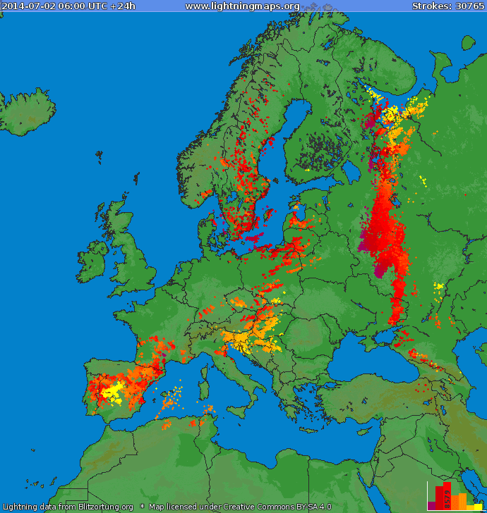 Image d'illustration pour Orage : un foudroyé en Aveyron - Grêle en Cerdagne et en Espagne (Almazan)