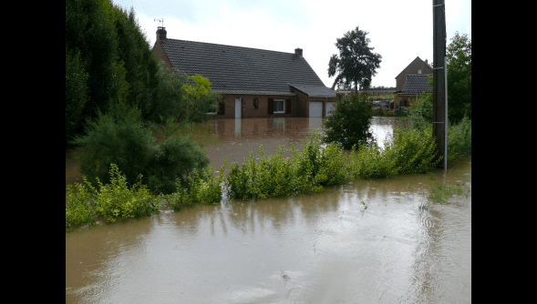 Image d'illustration pour Orage fort sur le Nord Pas de Calais et en Belgique - maisons inondées
