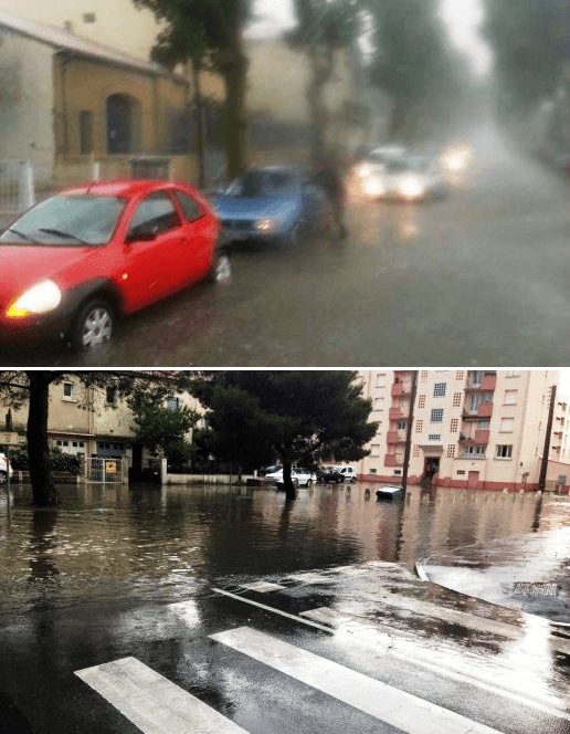 Image d'illustration pour Forts orages en Languedoc Roussillon : inondations & foudre font des dégâts