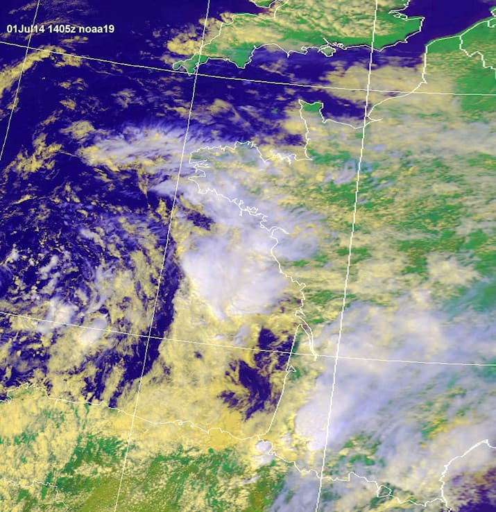 Image d'illustration pour Orage fort en Aquitaine - Grêle et rafales sur le Béarn