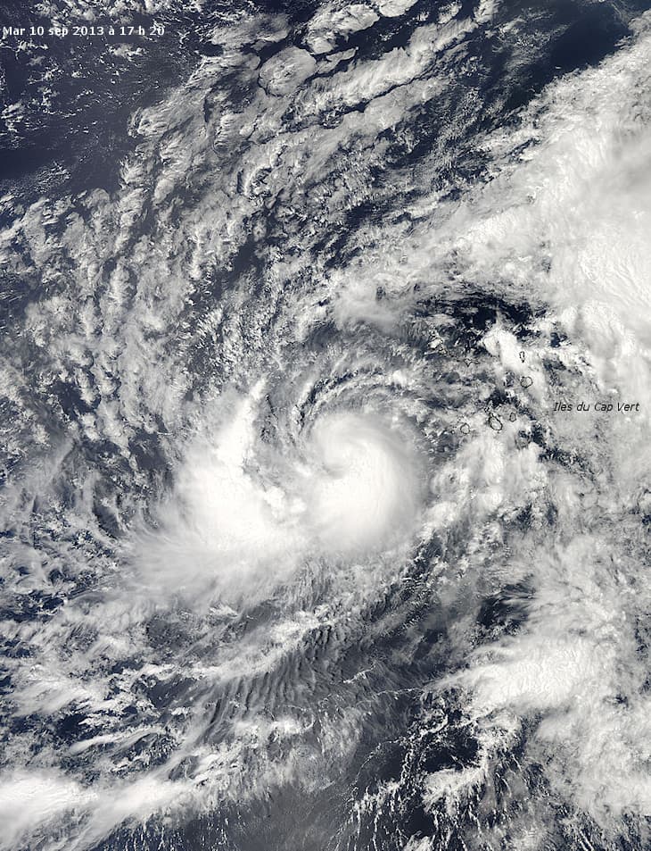 Image d'illustration pour Ouragan Humberto (Cap Vert - Atlantique)