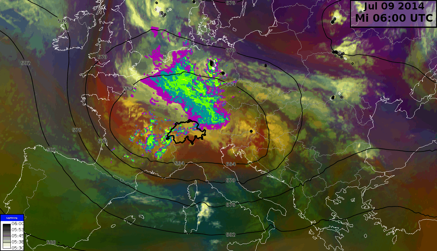 Image d'illustration pour Fortes pluies sur le Massif Central, le Centre-Est (Isère, Savoie) et la Suisse