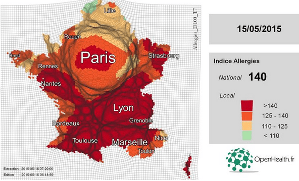 Image d'illustration pour Risque allergique élevé face aux pollens de graminées