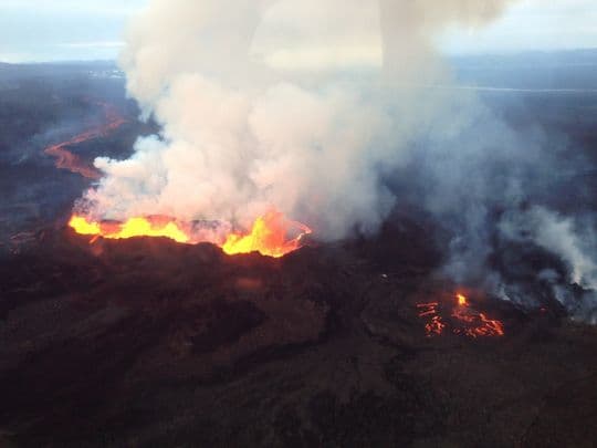 Image d'illustration pour Pollution en France et Benelux - Volcans Bardarbunga et Holuhraun en Islande