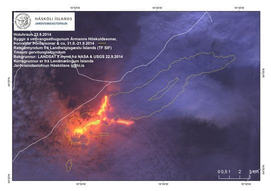 Image d'illustration pour Pollution en France et Benelux - Volcans Bardarbunga et Holuhraun en Islande