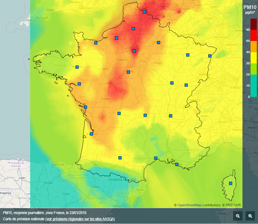 Image d'illustration pour Pic de pollution aux particules fines en France et à Paris