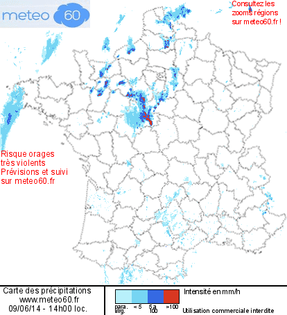 Image d'illustration pour Orage de grêle violent sur Loiret, Yonne et Aube - énormes grêlons