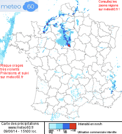 Image d'illustration pour Orage de grêle violent sur Loiret, Yonne et Aube - énormes grêlons