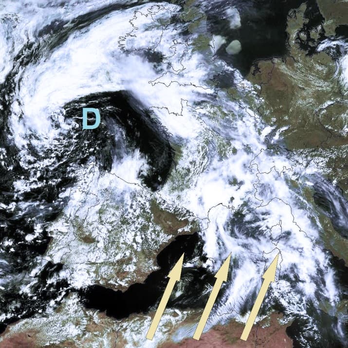 Image d'illustration pour Pluies de sable et de poussière sahariens sur la France