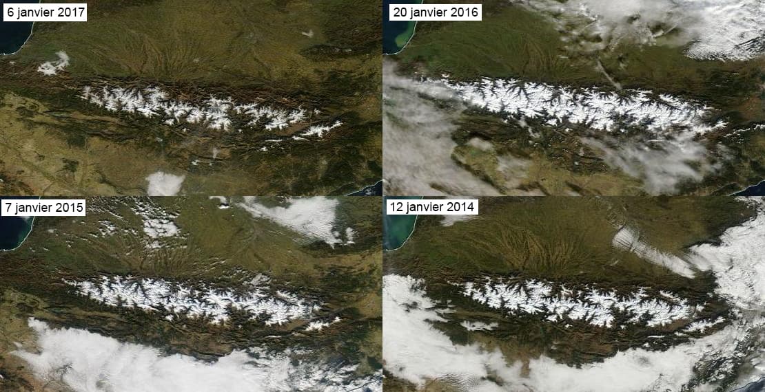 Image d'illustration pour Enneigement en montagne : un déficit aggravé 