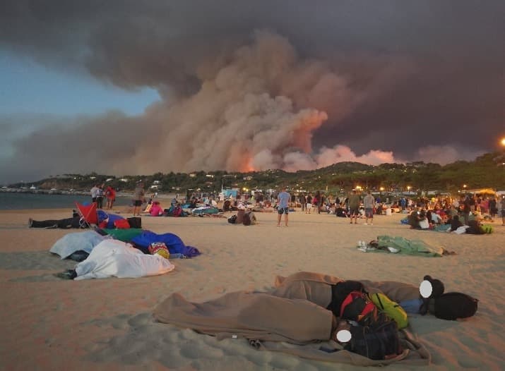 Image d'illustration pour Sécheresse, vent et incendie sur le bassin méditerranéen