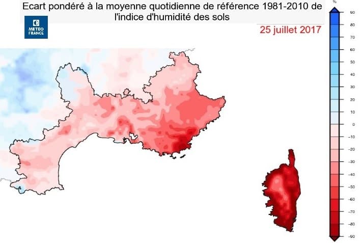 Image d'illustration pour Sécheresse, vent et incendie sur le bassin méditerranéen