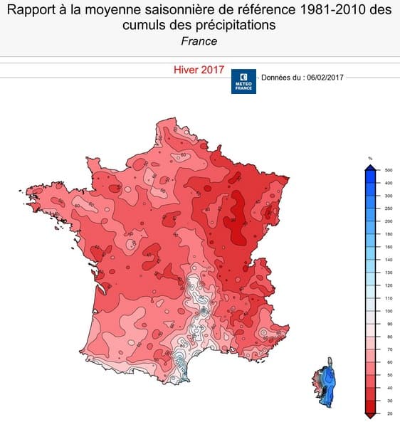 Image d'illustration pour Un début février arrosé mais les déficits en pluie persistent