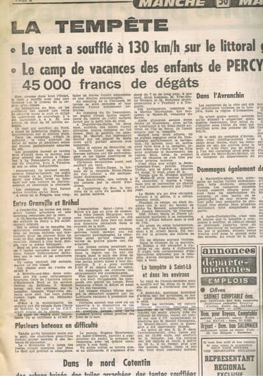 Image d'illustration pour Des tempêtes en été - 28 juillet 1956 - 6 juillet 1969 - 9 août 1979