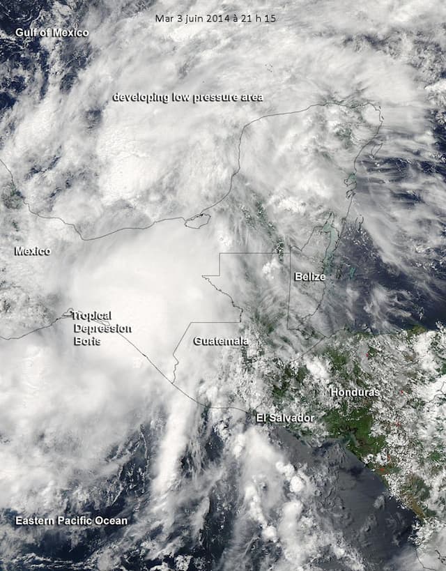 Image d'illustration pour Tempêtes tropicales Douglas & Elida - Est Pacifique