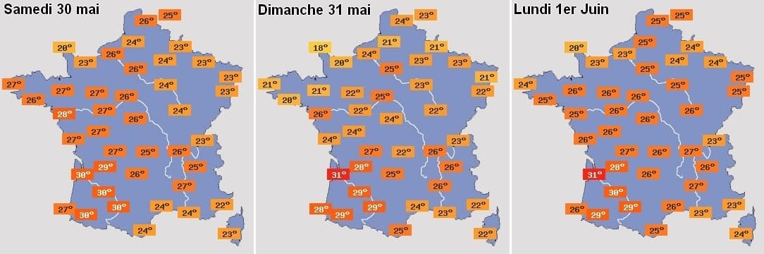 Image d'illustration pour Week-end de pentecôte estival à attendre sur le pays