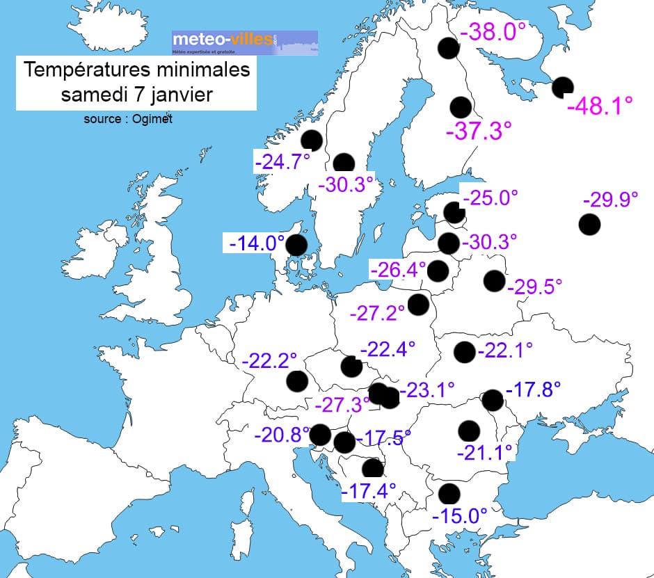 Image d'illustration pour Vague de froid massive sur l'Europe de l'Est