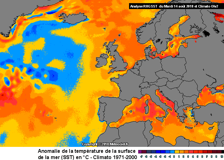 Image d'illustration pour Température de l'eau anormalement élevée en Europe